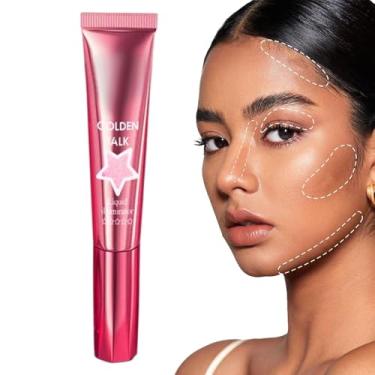 Imagem de Iluminador Líquido, Iluminador Líquido | Creme de maquiagem leve e brilhante com brilho 18mL,Creme iluminador de maquiagem iluminador de longa duração para todos os tipos e tons de pele