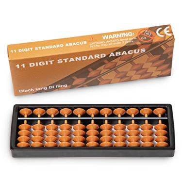 Imagem de Calculadora Soroban Digital Standard Abacus-17.8 cm-Professional 11-Column (Ferramenta Funcional e Educacional)