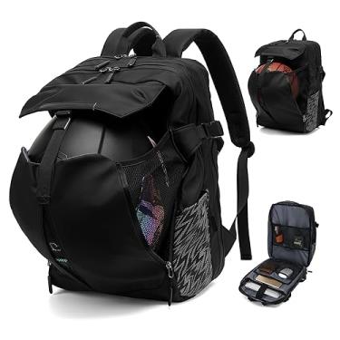 Imagem de MIHUNTER Bolsa traseira de motocicleta, bolsa de assento, bolsa de capacete impermeável de uso duplo para motocicleta, Suporte, Large, Mochila