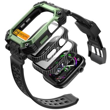 Imagem de i-Blason Capa de 46 mm para Apple Watch Series 11/10 com pulseira multiuso [2 capas protetoras de tela de vidro temperado] Proteção resistente à prova de choque resistente à prova de choque para Apple