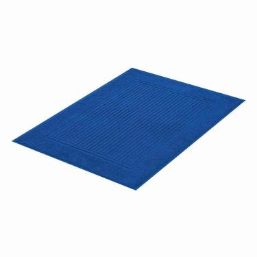Imagem de Piso Para Banheiro 100% Algodão Canelado 48x70cm - Buddemeyer - Azul 3153