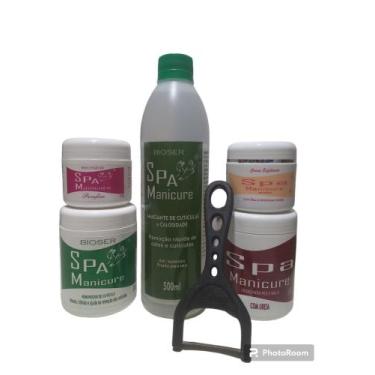 Imagem de kit Spa Dos Pés Amaciante+Removedor+Creme c/Uréia+Creme Esfoliante+Par