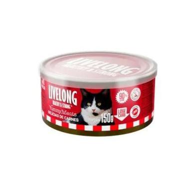 Imagem de Alimento Natural Livelong Sabor Delícias de Carne Gatos 150gr