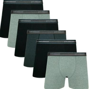 Imagem de  Kit Com 6 Cuecas Boxer Box Original Lupo De Algodão Cotton Com Elasta