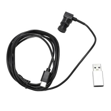 Imagem de Centro Webcam, 1080P Tipo C Webcam Câmera USB Com Microfone para Laptop, Smartphone, para Streaming Ao Vivo, Reunião, Cabo de 1.5m