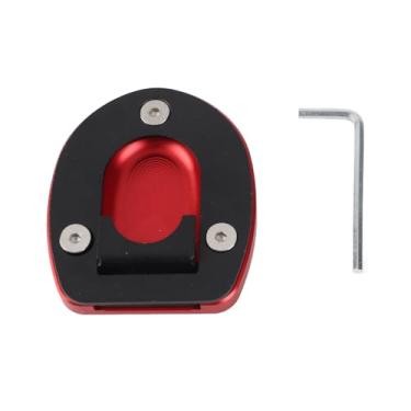 Imagem de Extender de suporte lateral GRCFUMO, Padrocução Universal Motorcycle Kickstand Foot, Soft Ground Plate Fit for GTS 250 300 2013-2019 (A (vermelho))