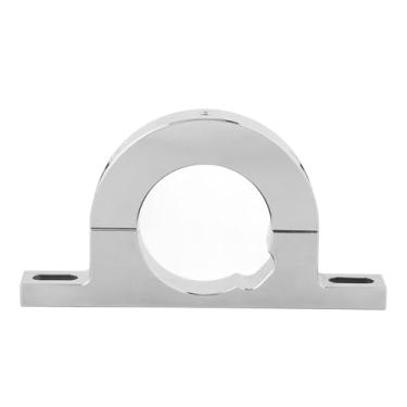 Imagem de Suporte de coluna de direção de tubo 2 em tubo, montagem de coluna de direção de alumínio, substituição de coluna de montagem facial de espelho anti-queda para FR20114 (Silver)