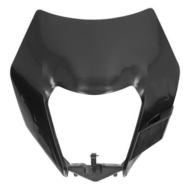 Imagem de GRCFUMO Motorcycle Headlamp Fairing, Black Front Light Headlight Protector Cover, Firm Motorcycle Head Light Kit for Dirt Bike