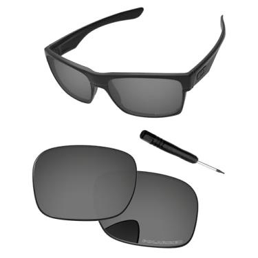 Imagem de PapaViva Lentes de substituição e chave de fenda para óculos de sol Oakley TwoFace OO9189, Preto cromado, TwoFace