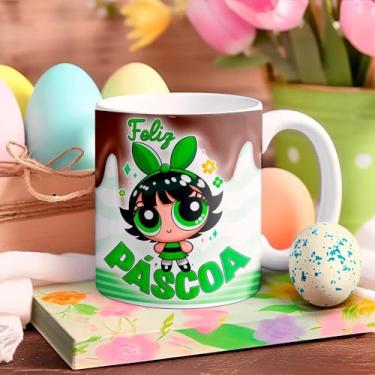 Imagem de Caneca Páscoa Meninas Super Poderosas (Verde)