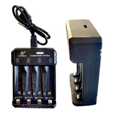 Imagem de Carregador De Pilhas Recarregáveis AA e AAA 1.5v KA-1160 com cabo USB