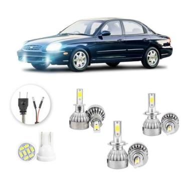 Imagem de Kit Lampadas Led Hyundai Sonata 1999 A 2001 H3 H7 H7 20000lm - V10, Br