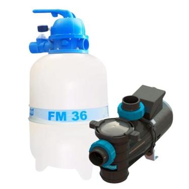 Imagem de Kit Bomba BMCP-33 Filtro FM-36 Sodramar Piscinas Até 40.000L