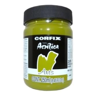 Imagem de Tinta Acrílica G1 Arts 109 Verde Oliva Claro 250ml Corfix, 109 - VERDE