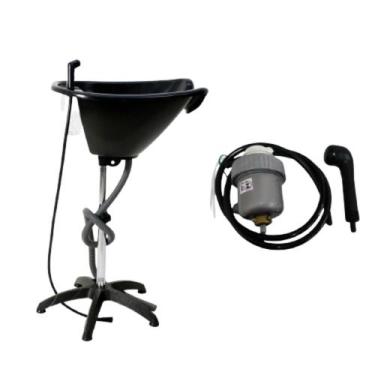 Imagem de kit lavatorio portatil + aquecedor de agua p/ salão cabelo - SANTA CLA