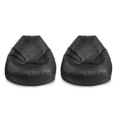 Imagem de Conjunto com 2 Puffs Fofão Preto