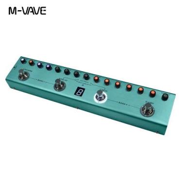 Imagem de M-Vave Pedaleira Tank G Recarregável Pedal Cuvave Guitarra Efeito Modu