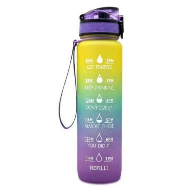 Imagem de Caneca de Viagem com Design Frosted Gradiente 1000ml - Grande Capacida