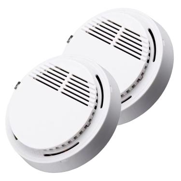 Imagem de Detector de Fumaça Fogo Incendio Alarme 85db Kit 2 unidades Sensor Fotoeletrico Casa Empresa Residencial Comercial Segurança