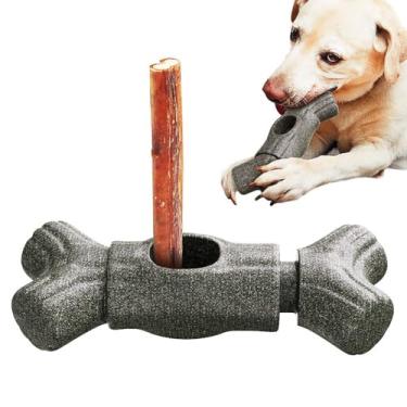 Imagem de MAFLYXDA Suporte de bastão de bully para cães, sem BPA, dispositivo de segurança para evitar asfixia, brincadeiras de longa duração, fácil de limpar - vários bastões de bully