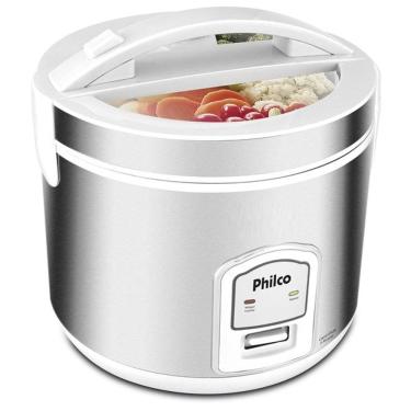 Imagem de PANELA DE ARROZ PHILCO INOX 400W ELLEGANCE INOX FAZ 5 XICARAS Branco 220V
