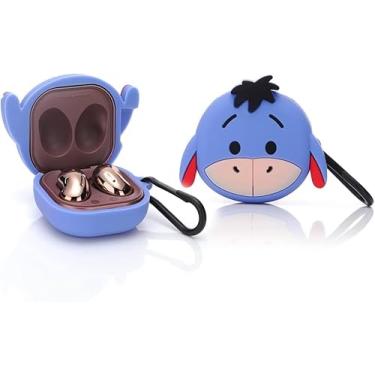 Imagem de Capa compatível com Samsung Galaxy Buds 2 (2021)/Galaxy Buds Pro (2021)/Galaxy Live (2020), capa protetora fofa de silicone para mulheres (Smart Donkey)