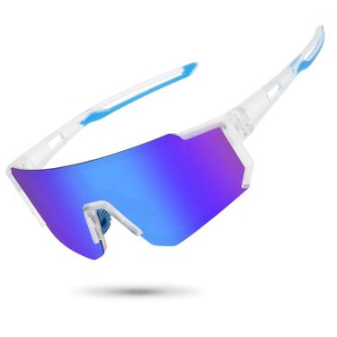 Imagem de Óculos de sol esportivos polarizados STORYCOAST UV400 Clear Frame