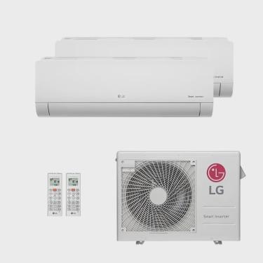 Imagem de Ar-Condicionado Multi Split Inverter LG 30.000 (2x Evap hw 18.000) Quente/Frio 220V