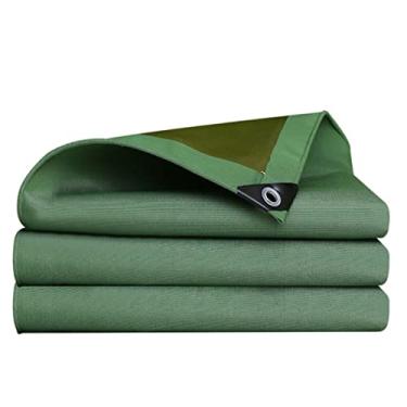 Imagem de Lona impermeável 600g/m² capa de lona resistente 0,75 mm de espessura lona 5 mx8 m tenda de dossel à prova de chuva multiuso com ilhós, verde (tamanho: 1,5 x 3 m)