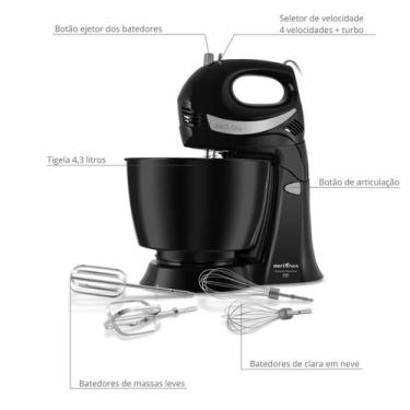 Imagem de Batedeira Diamante Duo Mixer Turbo Preta 220v - Britânia - BRITANIA, 2