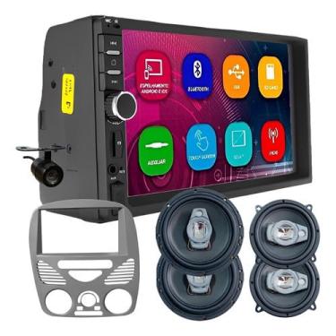 Imagem de Kit central multimidia MP5 7 pol com falantes palio 2002 A 2014 com ar