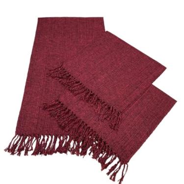 Imagem de Jogo De Passadeira De TearTapete Cozinha Kit Com 3 Peças(VINHO MESCLADO T)