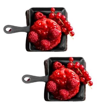 Imagem de 2 Mini Frigideiras Quadradas 18cm 100% Melamina Gourmet Mix