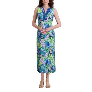 Imagem de Stella Parker Roupa feminina de verão casual para viagem, vestido de verão para resort, saída de praia, vestido de férias, Arco-íris, GG