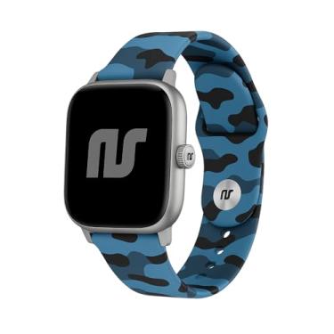 Imagem de Pulseira NSmart compatível com Huami Amazfit GTS - GTS 2 - Nandos-Store (Azul camuflada tipo apple)