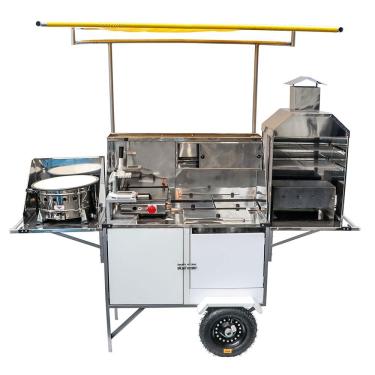 Imagem de Carrinho 5 Em 1 Pastel, Lanche, Churrasco, Hot Dog E Batata Frita Blc42p/t Cefaz