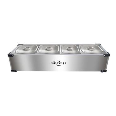 Imagem de Rechaud Térmico Inox 4 Cubas Spolu 127V Spl-514