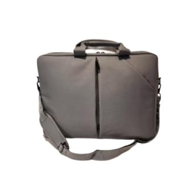 Imagem de Bolsa Transversal para Notebook, 42 x 32 x 8 cm, Lisa, Cinza, com Alça Removível