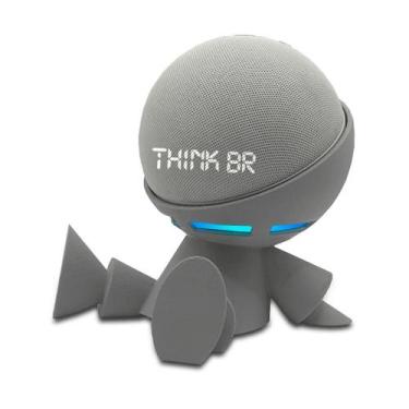 Imagem de Suporte Alexa Echo Dot - Astronauta Amazon - 3D Think BR, Cinza