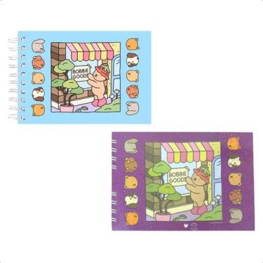 Imagem de Kit com 2 Livro de Colorir Caderno Bobbie Goods Capa Dura Holográfica 