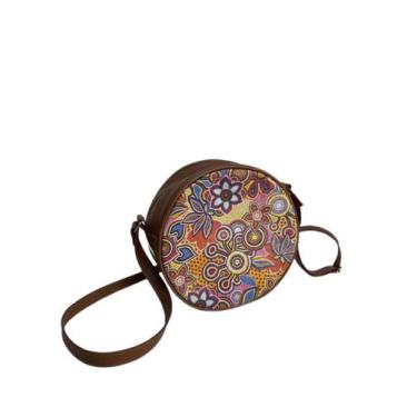 Imagem de Bolsa redonda - Caprina, Caramelo