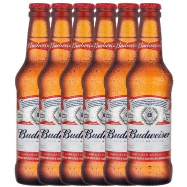 Imagem de Cerveja Budweiser Long Neck 330ml 6uni