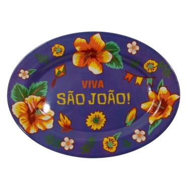 Imagem de Travessa Melamina Sao Joao (Colorido) 35,4X25,7X1,8Cm