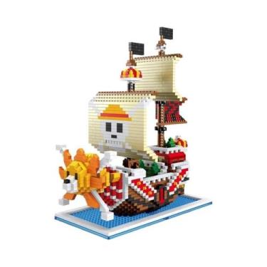 Imagem de Blocos De Construção De Navio Pirata Infantil, Quebra-cabeça De Partíc