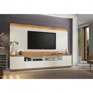 Imagem de Home Para Sala De Tv Moderno 2,70m De Largura Rubi - Móveis Montanhês