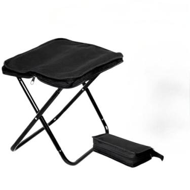 Imagem de Banqueta Banquinho Dobrável Alumínio Camping C/Bolsa Ziper
