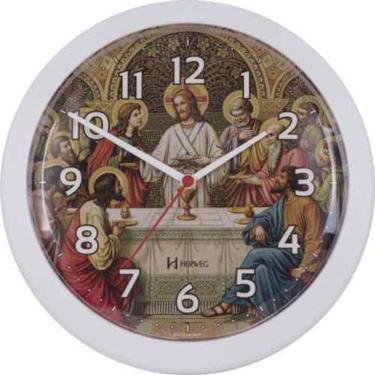 Imagem de Relógio Parede Herweg Santa Ceia Marfim 6697