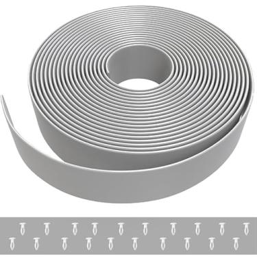 Imagem de Correias de vinil de 3,8 cm x 3,5 m para cadeiras de pátio, kit de reparo de móveis ao ar livre, tiras de substituição, cintas de vinil para cadeiras de pátio, kit de reparo de móveis de gramado
