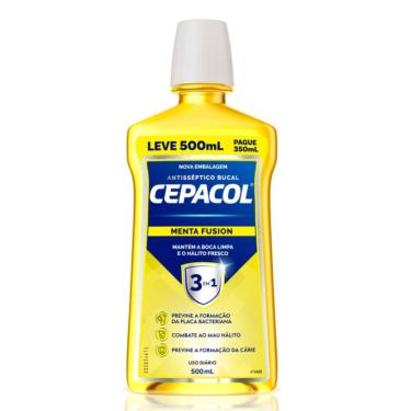 Imagem de Enxaguante Bucal Cepacol 3em1 Menta Fusion 500ml