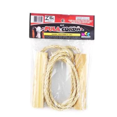 Imagem de Pula Corda 1,8M De Sisal Atividade Esporte Fitness Exercício - Mcc